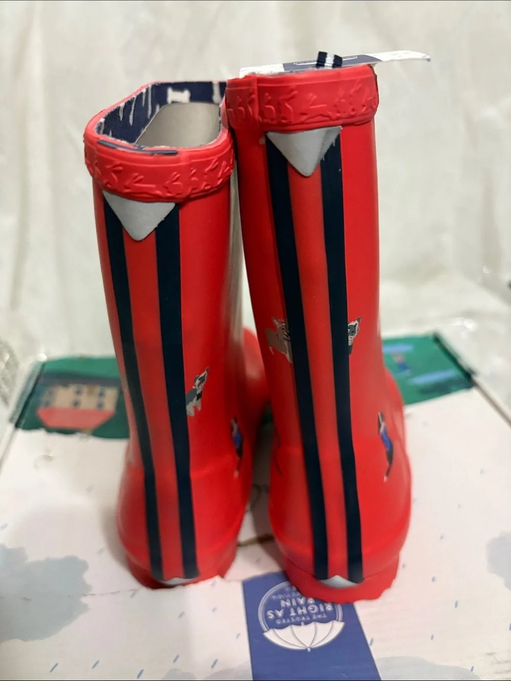 Joules Kids Rain Boots size US 12 NWT